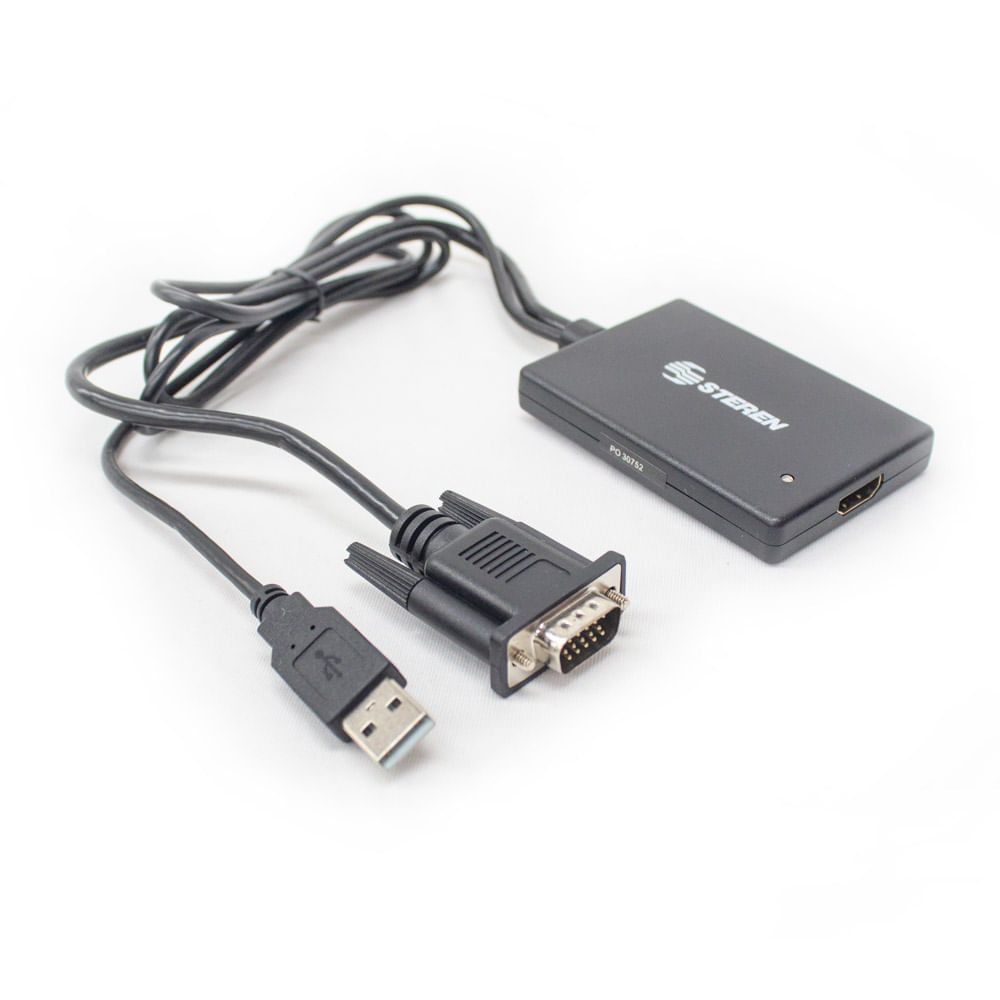 Adaptador VGA a HDMI con Audio USB Cables y accesorios